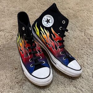 Converse Chuck flame All-Star shoes